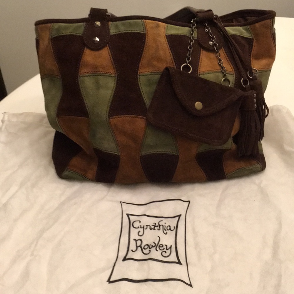 Cynthia Rowley Patchwork Suede Tote